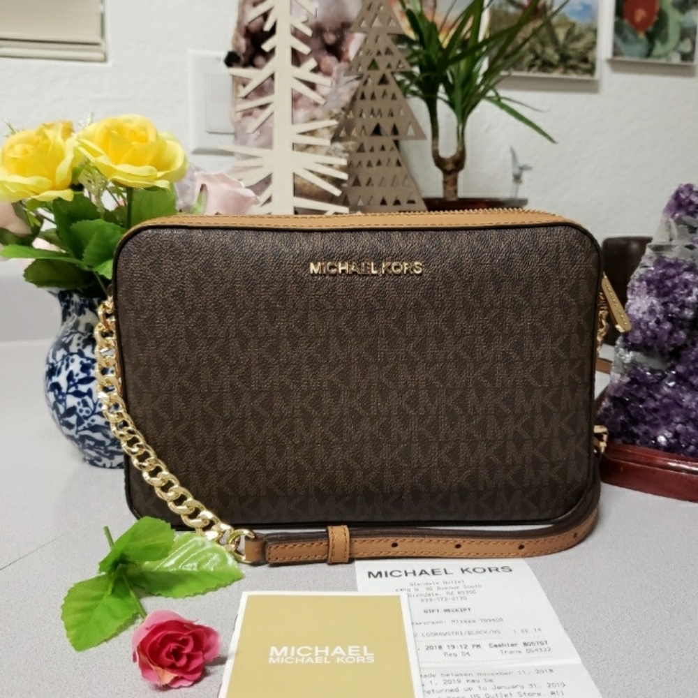 NWT MICHAEL Kors Jet Set East Large Xbody